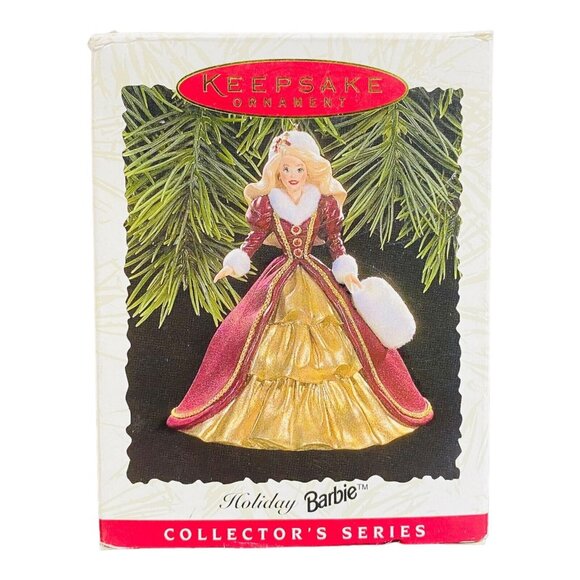 Hallmark Keepsake Ornament 1996 Holiday Barbie Collectors Series Victorian Style - Picture 1 of 7
